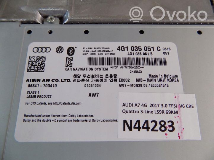 Audi A7 S7 4G Zestaw audio 4G1035051C