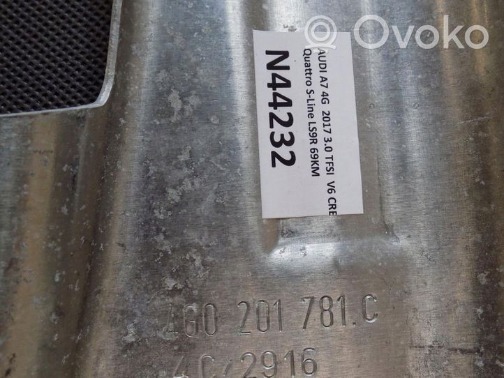 Audi A7 S7 4G Plaque de protection de réservoir de carburant 4G0201781C