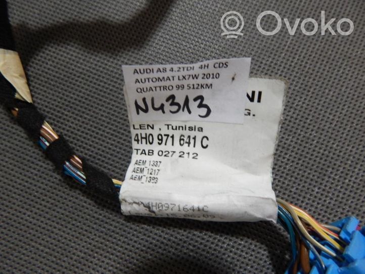 Audi A8 S8 D4 4H Autres faisceaux de câbles 4H0971641C