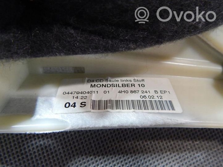 Audi A8 S8 D4 4H Verkleidung oben D-Säule 4H0867241B