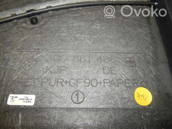 Volkswagen PASSAT B8 Tavaratilan kaukalon tekstiilikansi 3G0861486