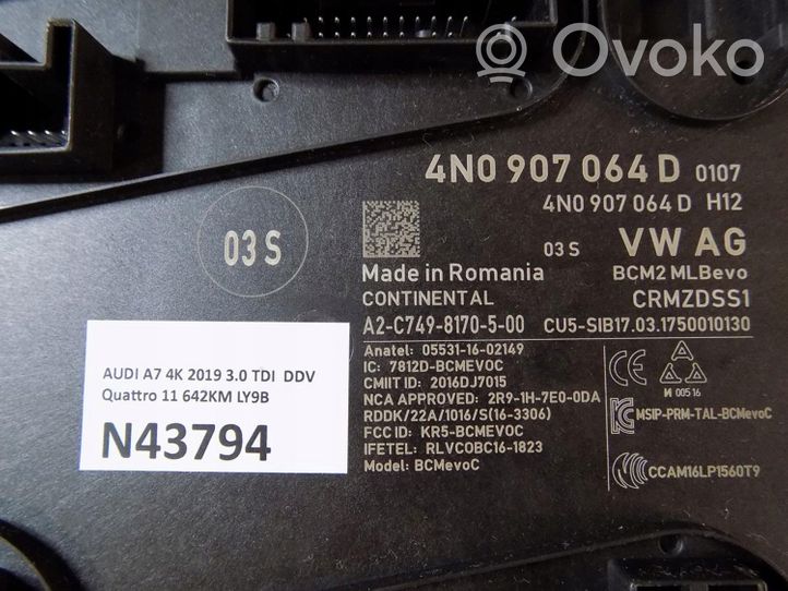 Audi A7 S7 4K8 Module confort 4N0907064D