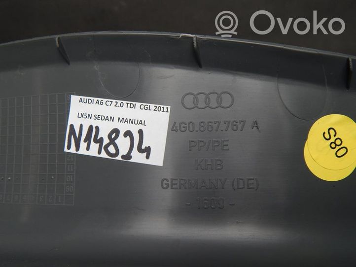 Audi A6 S6 C7 4G Osłona boczna fotela tylnego 4G0867767A