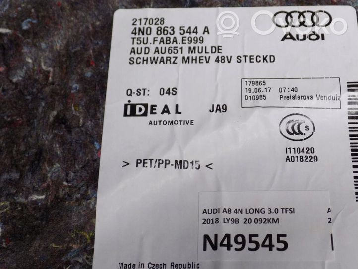 Audi A8 S8 D5 Rezerves riteņa nodalījuma dekoratīvā apdare 4N0863544A