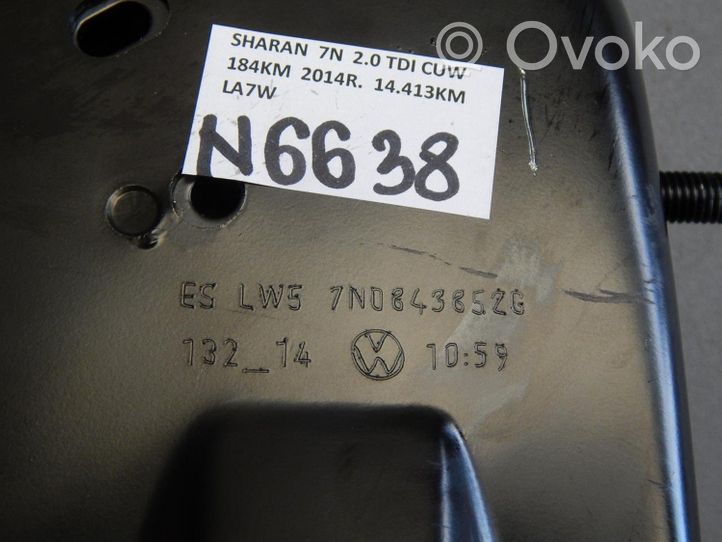 Volkswagen Sharan Szyna górna prowadnicy drzwi bocznych / przesuwnych 7N0843852G