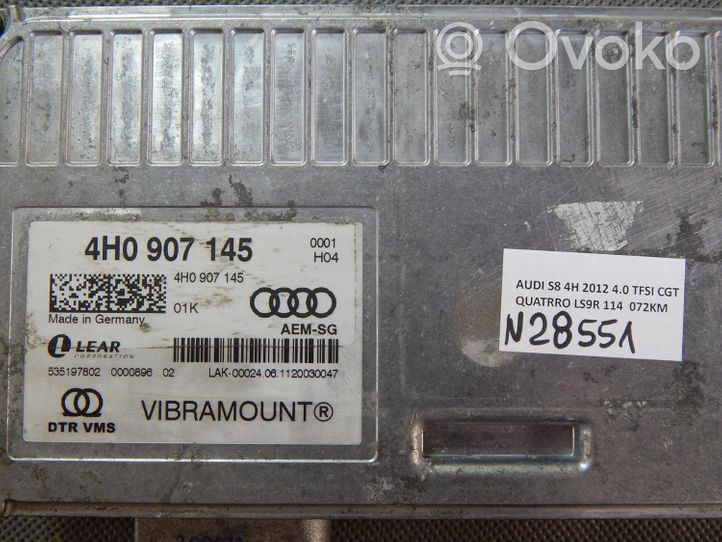 Audi A8 S8 D4 4H Jousituksen ohjainlaite/moduuli 4H0907145