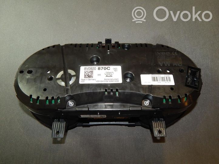 Audi A3 S3 8V Geschwindigkeitsmesser Cockpit 8V0920870C