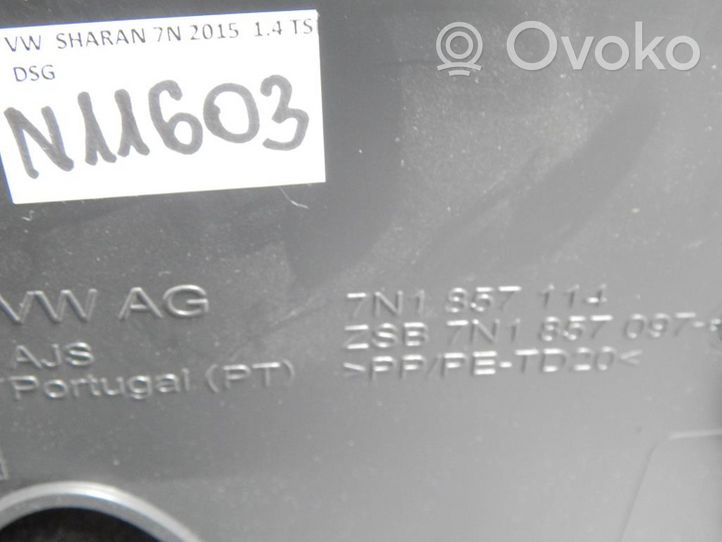 Volkswagen Sharan Daiktadėžės (bordačioko) komplektas 7N1857097