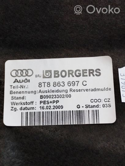 Audi A5 Sportback 8TA Verkleidung Reserveradmulde Ersatzradmulde 8T8863697C