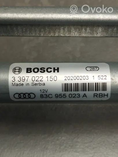 Audi Q3 F3 Mechanizm i silniczek wycieraczek szyby przedniej / czołowej 83C955023A