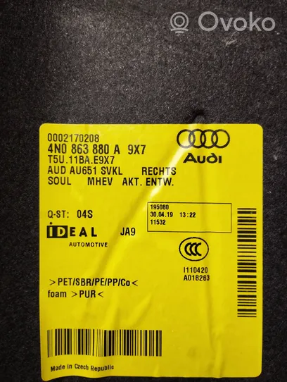 Audi A8 S8 D5 Boczek / Tapicerka / bagażnika 4N0863880A