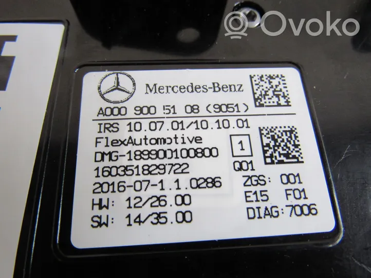 Mercedes-Benz A W176 Éclairage lumière plafonnier avant 0009005108