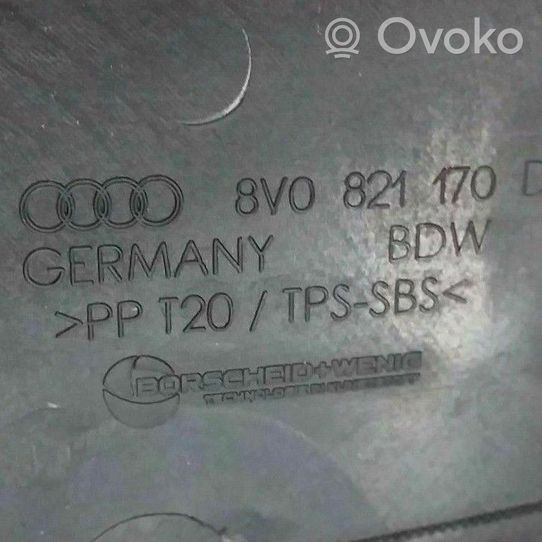 Audi A3 S3 8V Tuulilasin lista 8V0821170D