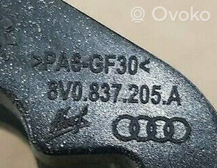 Audi A3 S3 8V Išorinė atidarymo rankena galinių durų 8V0837205A