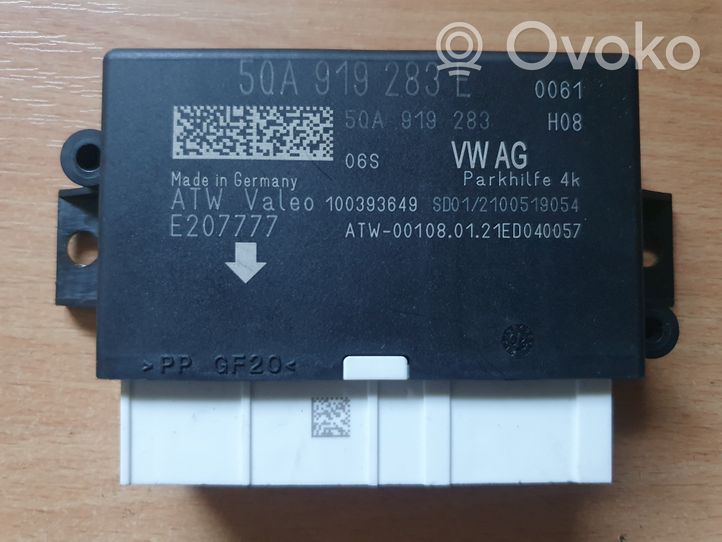 Audi Q3 F3 Pysäköintitutkan (PCD) ohjainlaite/moduuli 5QA919283E