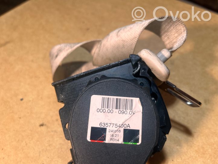 BMW 7 G11 G12 Ceinture de sécurité arrière centrale (siège) 635775400A