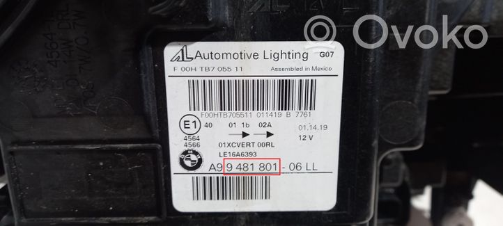 BMW X7 G07 Lampa przednia 9481801