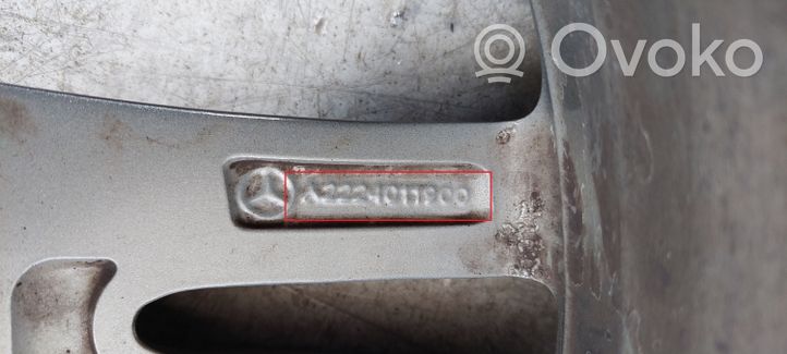 Mercedes-Benz S W222 Felgi aluminiowe R18 A2224011900