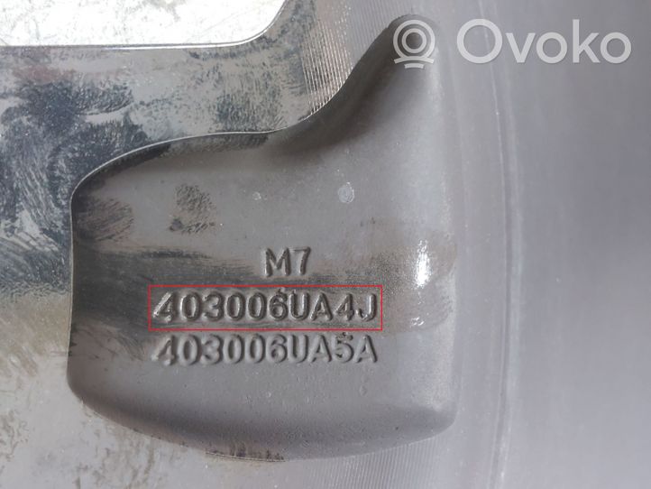 Nissan Qashqai J12 Felgi aluminiowe R18 403006UA4J