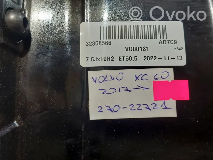 Volvo XC60 R19-alumiinivanne 32358566
