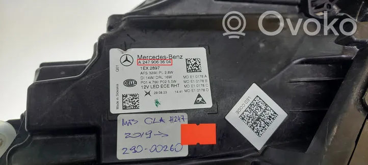 Mercedes-Benz GLA H247 Phare frontale A2479063604