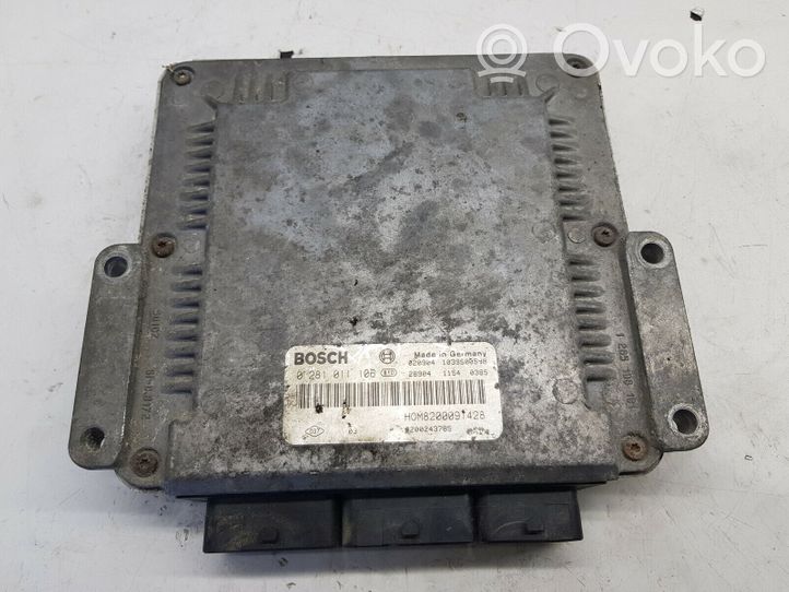 Renault Master II Блок управления двигателем ECU 0281011106