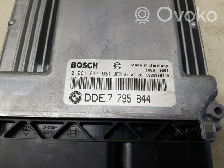 BMW 1 E81 E87 Komputer / Sterownik ECU silnika 0281011631