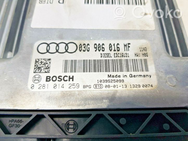 Audi A6 S6 C6 4F Moottorin ohjainlaite/moduuli (käytetyt) 0281014259