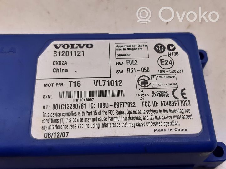 Volvo XC70 Module unité de contrôle Bluetooth 31201121