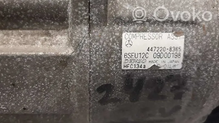 Mercedes-Benz A W168 Ilmastointilaitteen kompressorin pumppu (A/C) 4472208365