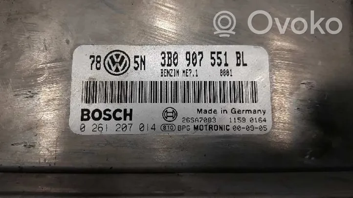 Volkswagen PASSAT B5.5 Muut ohjainlaitteet/moduulit 3B0907551BL