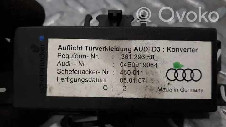 Audi A8 S8 D3 4E Kiti valdymo blokai/ moduliai 4E0919064