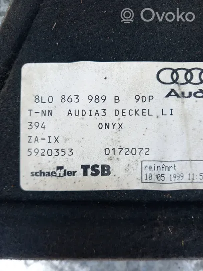 Audi A3 S3 8L Poszycia / Boczki bagażnika 8L0863989B