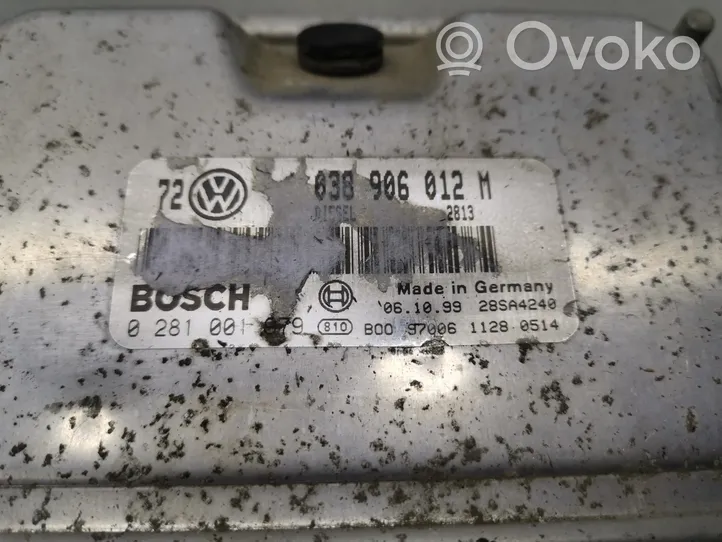 Volkswagen Golf IV Moottorin ohjainlaite/moduuli 038906012M
