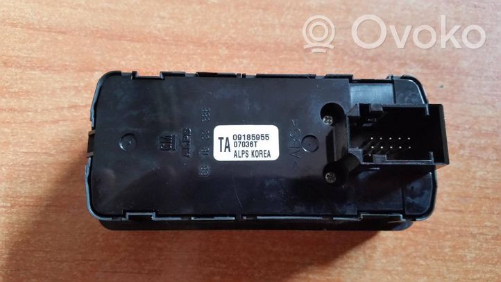 Opel Vectra C Interruttore di controllo dell’alzacristalli elettrico 89185955