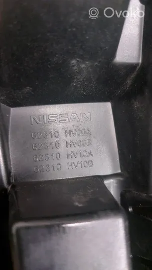 Nissan Qashqai Grille calandre supérieure de pare-chocs avant 62310HV00A