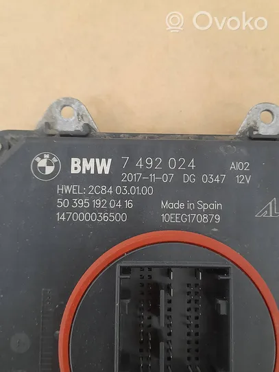 BMW 1 F20 F21 Moduł sterujący statecznikiem LED 7492024