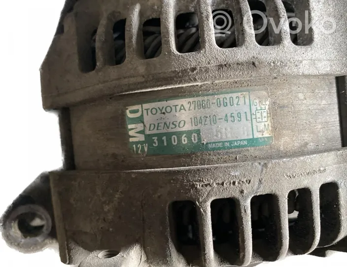 Toyota Corolla Verso E121 Generatore/alternatore 