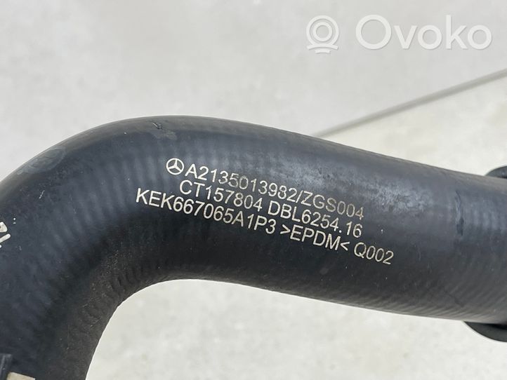 Mercedes-Benz E W213 Tubo flessibile del liquido di raffreddamento del motore A2135013982