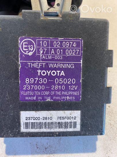 Toyota Avensis T250 Centralina/modulo allarme 8973005020