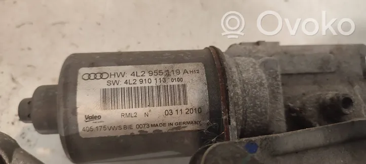 Audi Q7 4L Mechanizm i silniczek wycieraczek szyby przedniej / czołowej 4L2955119A