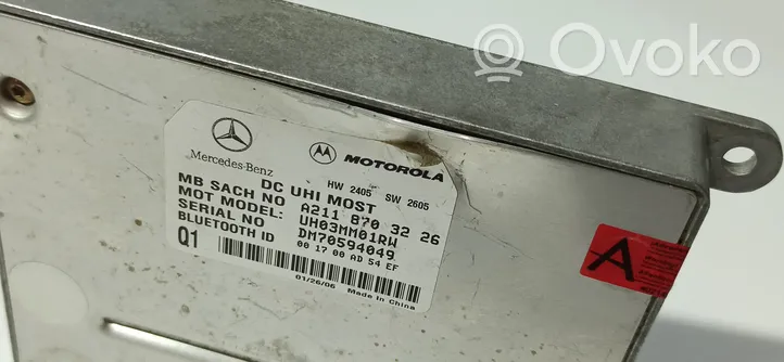 Mercedes-Benz ML W164 Unité de commande, module téléphone A2118703926