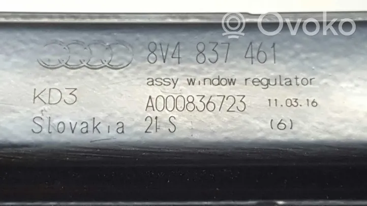 Audi A3 S3 8V Elektryczny podnośnik szyby drzwi A000836723