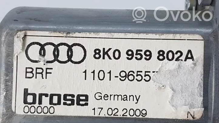 Audi A4 S4 B8 8K Etuoven sähkökäyttöinen ikkunan nostin 8T0959802B