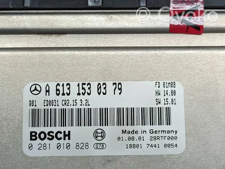 Mercedes-Benz S W220 Komputer / Sterownik ECU silnika 0281010828