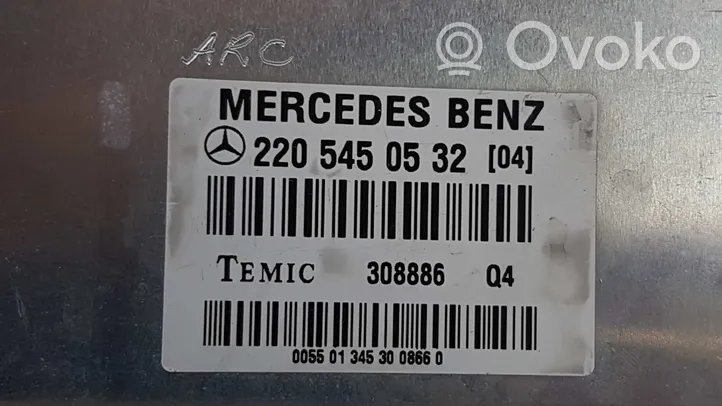 Mercedes-Benz S W220 Sterownik / Moduł zawieszenia pneumatycznego A2205450532