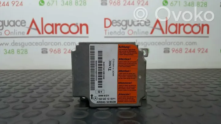 Mercedes-Benz ML W163 Airbag control unit/module 