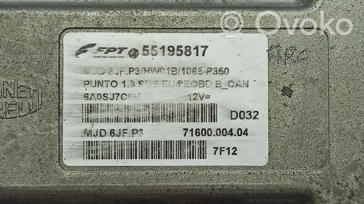 Fiat Punto (188) Centralina/modulo motore ECU 7160000404