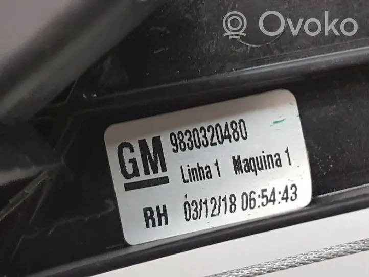 Opel Grandland X Rear door window regulator with motor 156120861G