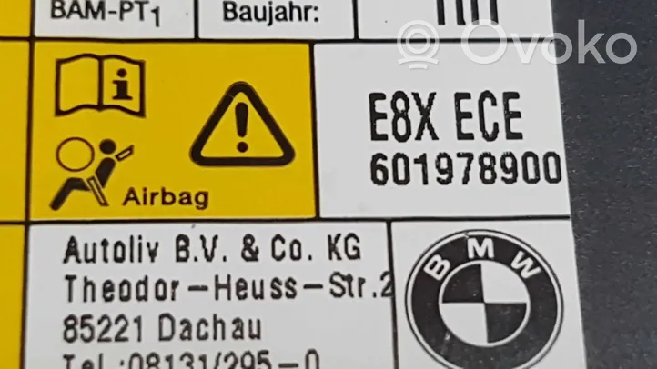 BMW 1 E81 E87 Poduszka powietrzna Airbag boczna 601978900